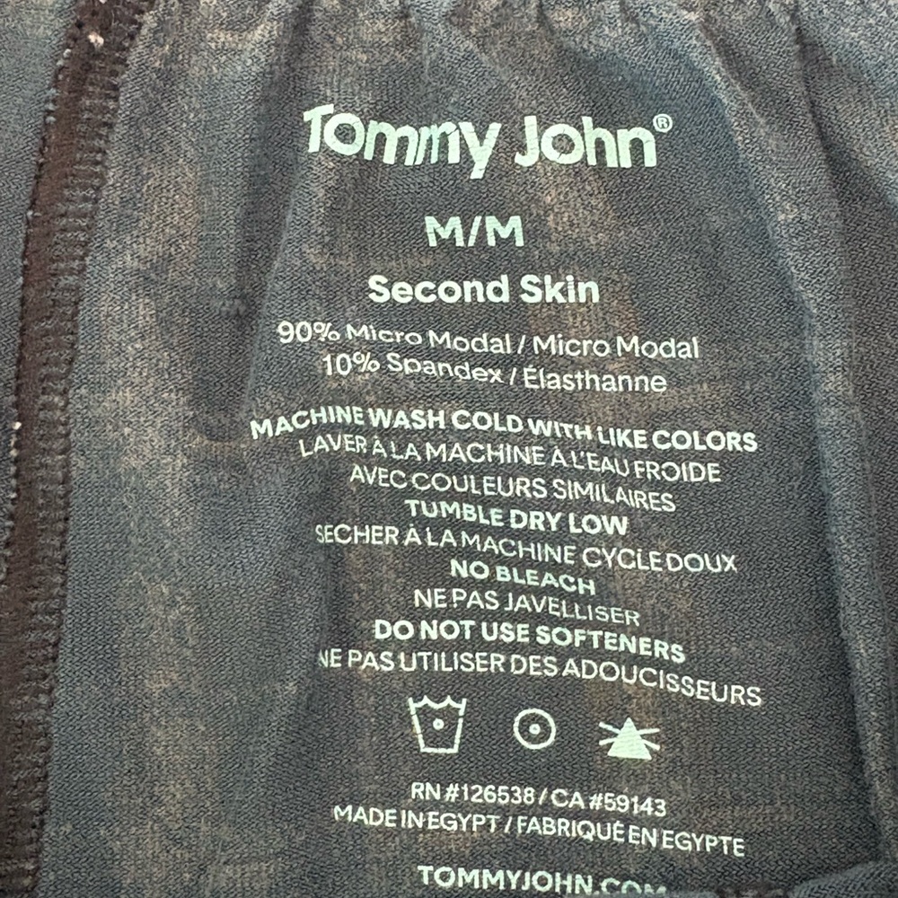 Tommy John Second Skin Men's Sleep Pant Teal Grey Plaid Micro Modal Soft Size M - Picture 4 of 8
